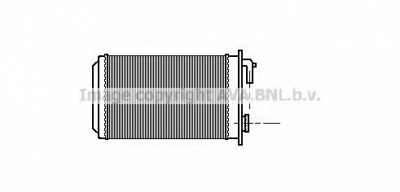 AVA QUALITY COOLING pe6087 -  Теплообменник, отопление салона